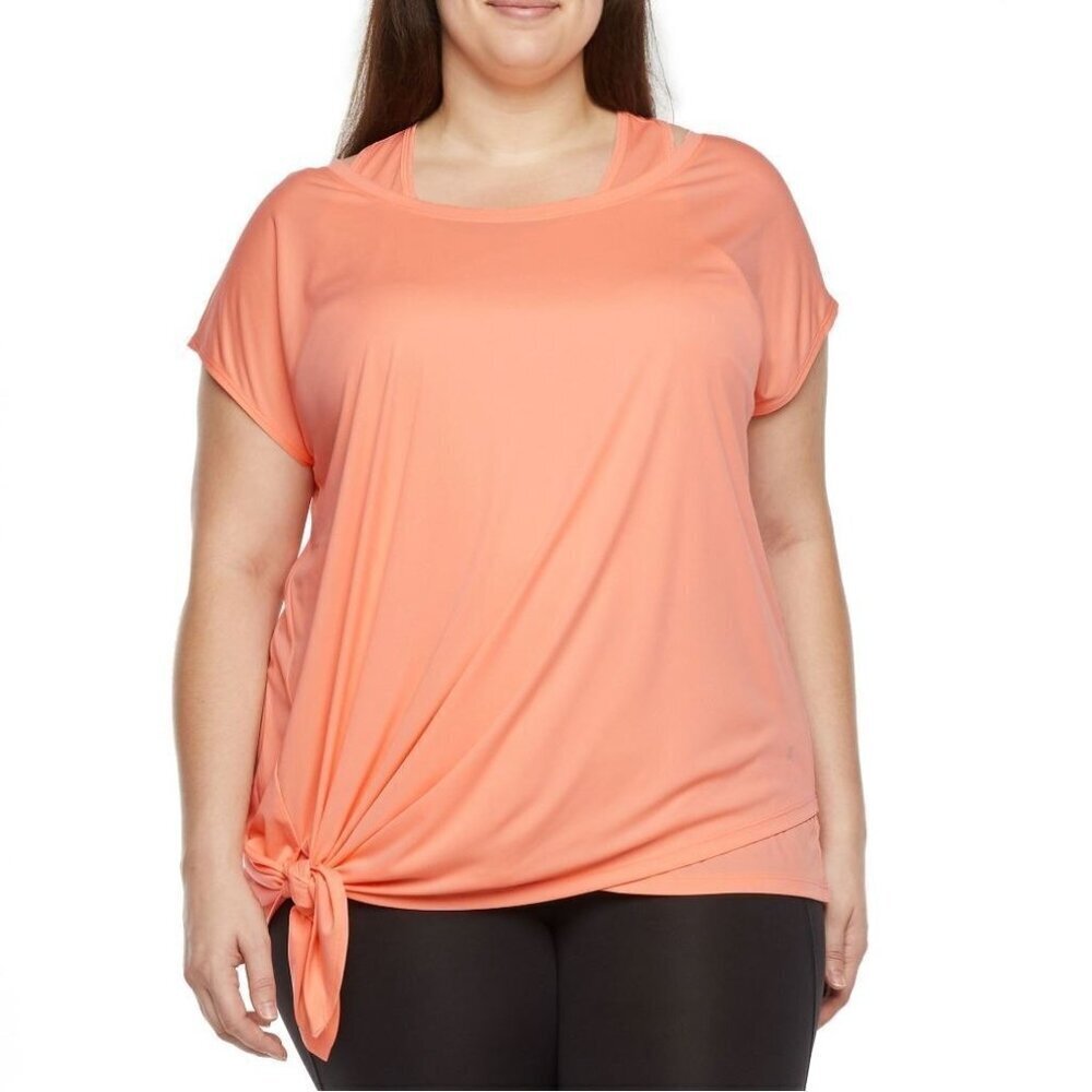 2/$30 Xersion Everair Essential Performance Tee Arctic Orange 0X #8870